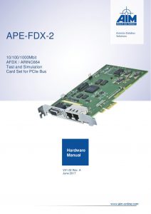 APE-FDX-2 Hardware Manual