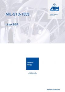 MIL-STD-1553 Linux Release Notes