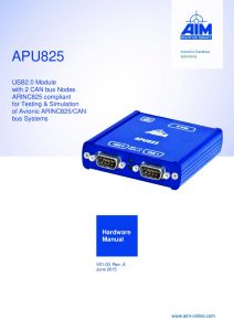 APU825 Hardware Manual