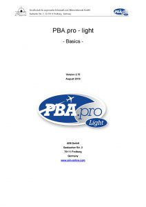 PBA.pro Light Basics