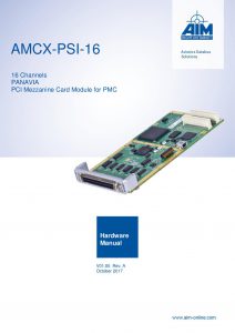 AMCX-PSI-16 Hardware Manual