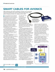 Smart Cables for Avionic