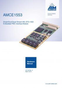 AMCE1553 Hardware Manual