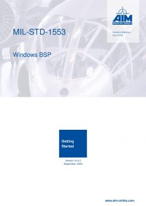 MIL-STD-1553 Windows Getting Started