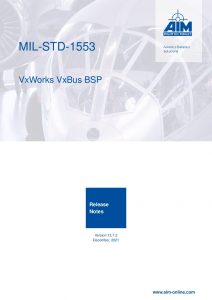 MIL-STD-1553 VxWorks 7.x VxBus Release Notes