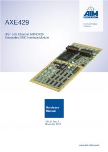 AXE429 Hardware Manual