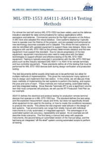 Testing MIL-STD-1553 with AS4111-AS4114