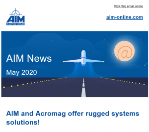 AIM E-Newsletter May 2020: AIM and Acromag offer rugged systems solutions