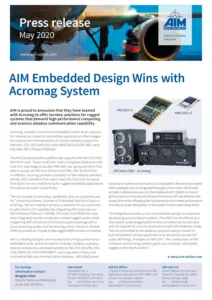 AIM and Acromag offer rugged systems solutions!