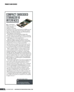 Compact embedded STANAG3910 Interfaces
