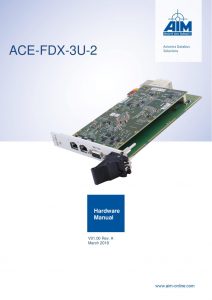 ACE-FDX-3U-2 Hardware Manual