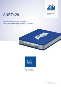 ANET429 Users Manual