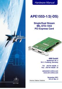APE1553 (DS) Hardware Manual