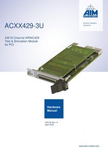 ACXX429 Hardware Manual