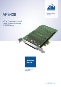 APE429 Hardware Manual