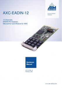 AXC-EADIN-12 Hardware Manual