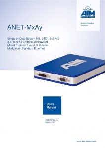 ANET-MxAy User Manual