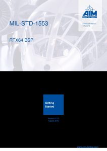 MIL-STD-1553 RTX64 Getting Started