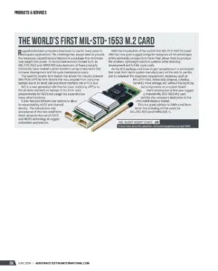 The World's first MIL-STD-1553 M.2 Card