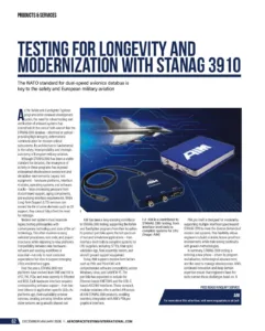 Testing for Longevity and Modernization with STANAG3910
